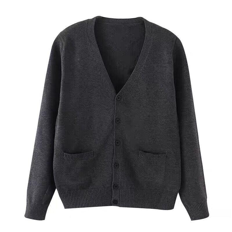 JK Uniforma Kardigani Ženski kaputi Studenti Elegantni Jednobojni pleteni dugih rukava Široki Japanski V-izrez Kauzalni Dnevni Ženski