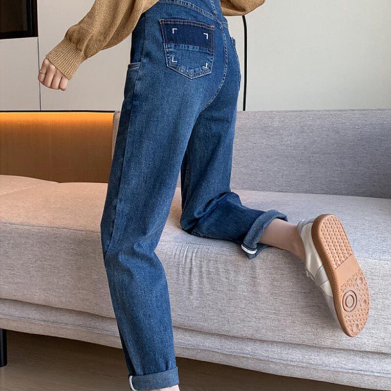 Trudničke trbušne hlače Boyfriend traperice Trudničke hlače za trudnice Odjeća Hlače visokog struka Široke traperice