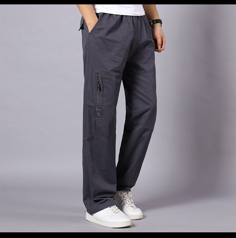Meeste kaubapüksid venivad sirged püksid kevad-sügis khaki suur suur 5XL 7XL 8XL 9XL 10XL taskus sõjaväesafaripüksid