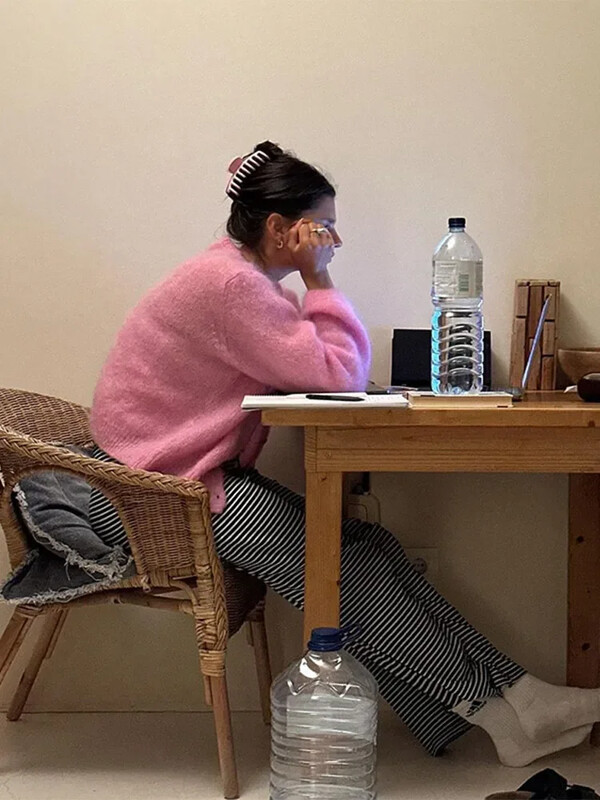 Cardigane tricotate Mohair, dulci, elegante, elegante, cu decolteu O, cu mâneci lungi, pulover 2024, toamna pentru femei, pulovere la modă