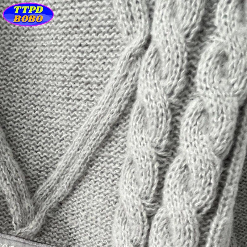 Jesenski pleteni ženski sivi kardigani dugih rukava s V-izrezom Zimski jakni džemper koji održava toplinu Modni jednobojni ležerni gornji dijelovi 2024.