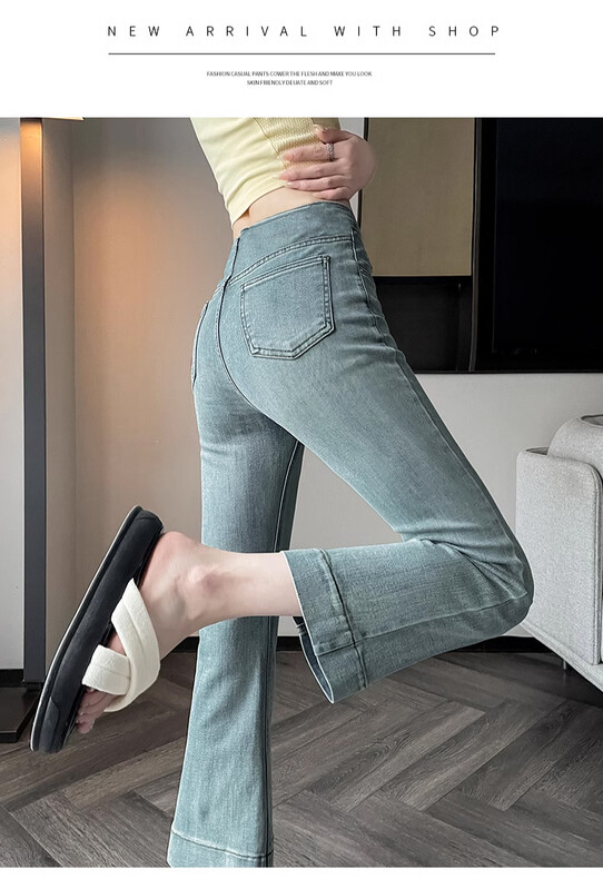 Grūtnieces Vasaras Džinsi Plāns Dizains Izstiepts Ārējais Nodilums Līdz potītei Ikdienišķa Grūtnieču Džinsu Bikses Bikses ar apakšmalu
