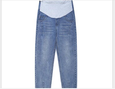 Нови дънкови дънки Панталони за бременни за бременни Дрехи панталони Бременни клинове Панталони Ретро дънки Панталони за бременни Дрехи