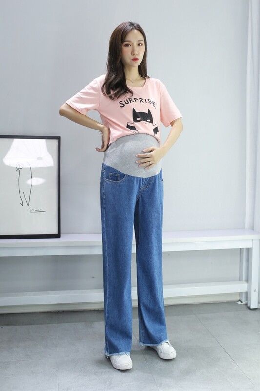 Traper traperice Trudničke trbušne hlače Boyfriend široke traperice Legging Hlače za trudnice Odjeća Hlače visokog struka