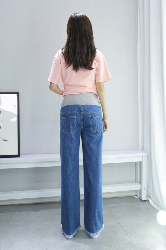 Traper traperice Trudničke trbušne hlače Boyfriend široke traperice Legging Hlače za trudnice Odjeća Hlače visokog struka