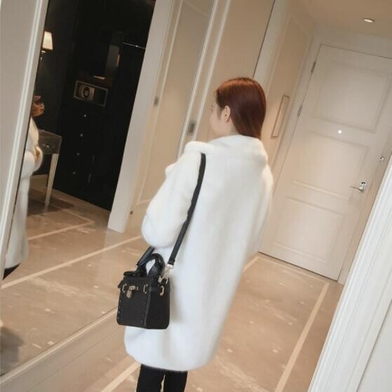 Lmitation Mink plüss szőrme női 2021 téli vastag, csúcskategóriás Rex nyúlszőr bundák Nagy méretű meleg női műszőrme kabátok