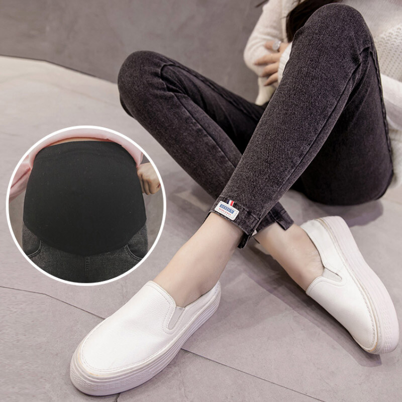 Дънки за бременни жени Панталони Панталони за бременни Дрехи Клинове за кърмене Бременни Панталони Gravidas Pencil Pant Облекло Пролет