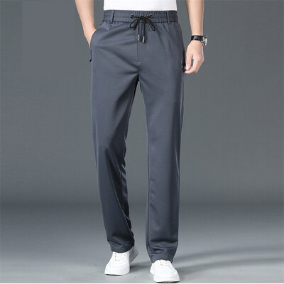 Ανδρικό καλοκαιρινό παντελόνι 9XL Loose Straight Plus Size 8XL 7XL 6XL Loose 150KG Stretched Office Μπλε ελαστικό ανδρικό επαγγελματικό παντελόνι εργασίας