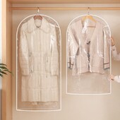 1 gab Drēbju piekarināms Putekļu aizsargs Organizatori Kāzu kleitas pārvalks uzvalks mēteļa uzglabāšanas soma Pilnībā slēgta drēbju pārvalks ar rāvējslēdzēju