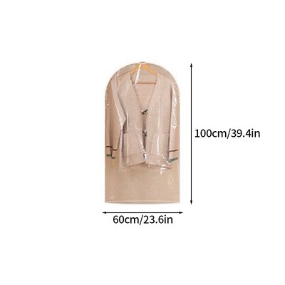 1 gab Drēbju piekarināms Putekļu aizsargs Organizatori Kāzu kleitas pārvalks uzvalks mēteļa uzglabāšanas soma Pilnībā slēgta drēbju pārvalks ar rāvējslēdzēju