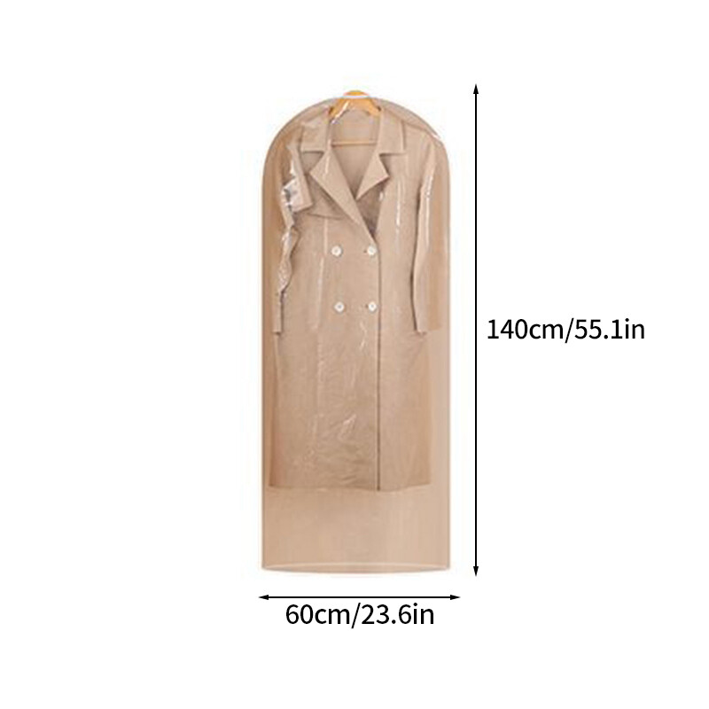 1 gab Drēbju piekarināms Putekļu aizsargs Organizatori Kāzu kleitas pārvalks uzvalks mēteļa uzglabāšanas soma Pilnībā slēgta drēbju pārvalks ar rāvējslēdzēju