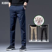KUBRO Britanska modna muška odjeća Uredska poslovna ležerna odijela Hlače Jesen Nove jednostavne elegantne pamučne male ravne hlače