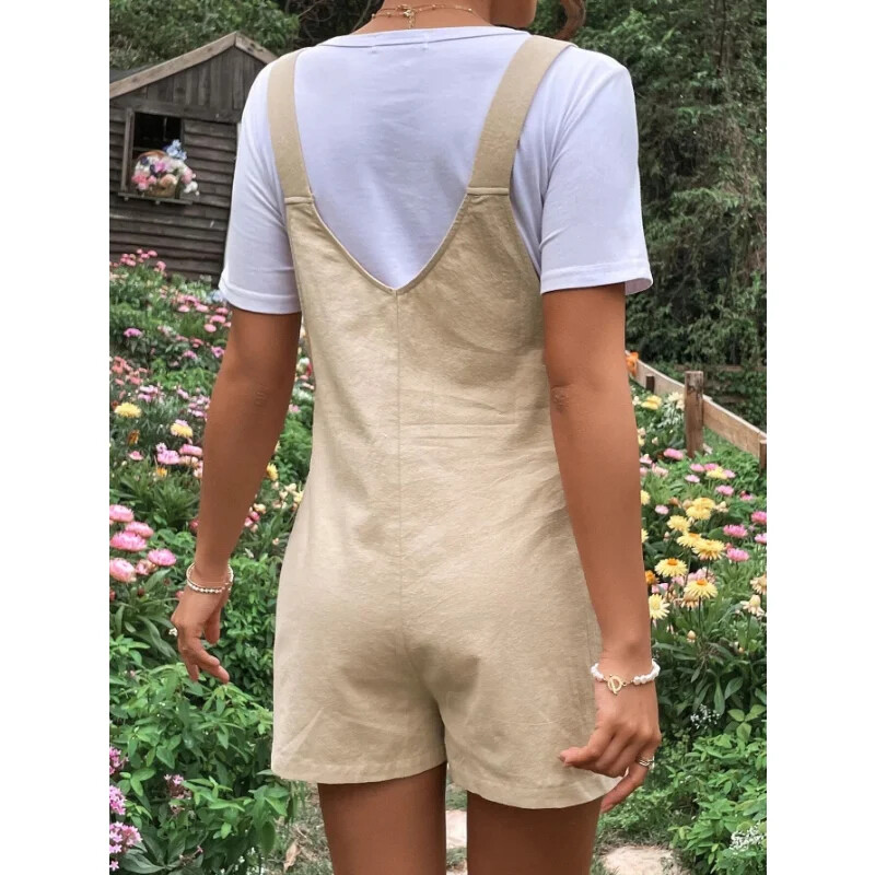 Kombinezonai nėščiosioms iki kelių Plius dydžio Vasaros mados Nėščioms Moterims Šliaužtinukai Vienspalviai Kombinezonai Nėštumui Medvilniniai rūbai