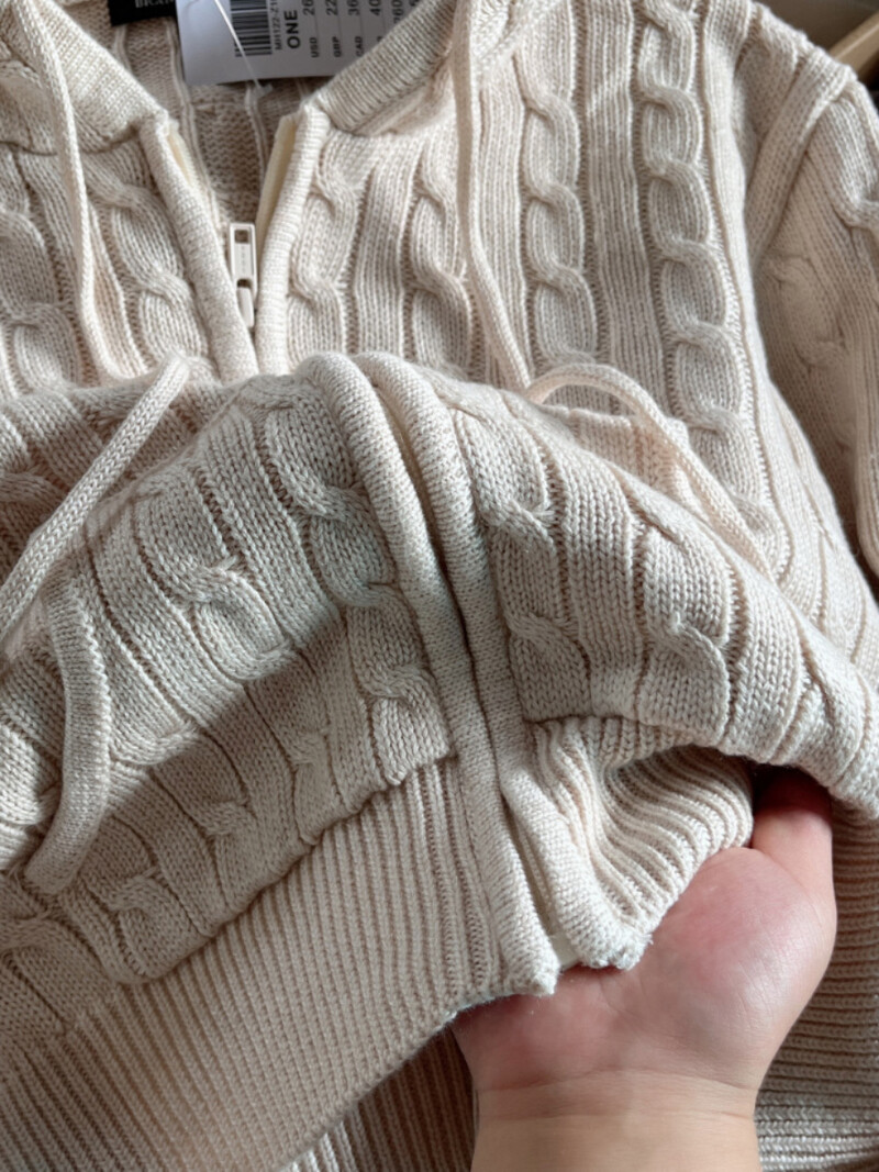 Cardigan tricotat cu flori răsucite pulover femei toamnă cu mânecă lungă cu glugă fermoar palton scurt Streetwear pulovere la modă topuri Y2K