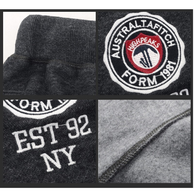 Zimske hlače Muške debele pamučne trenirke Hlače pune dužine Meke i prozračne joggers veličine S do 3XL