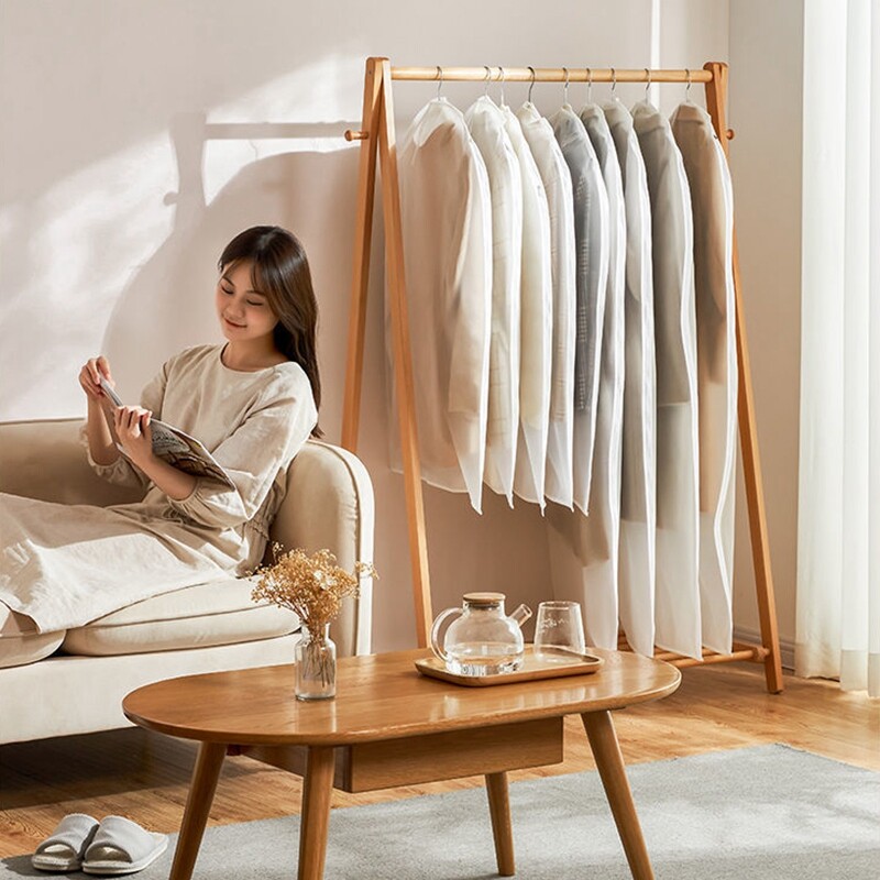 Bijele navlake za odjeću Navlake za odjeću Odjevni kaput Zaštita otporna na prašinu Viseći organizatori za odjeću Kutija za odlaganje garderobe