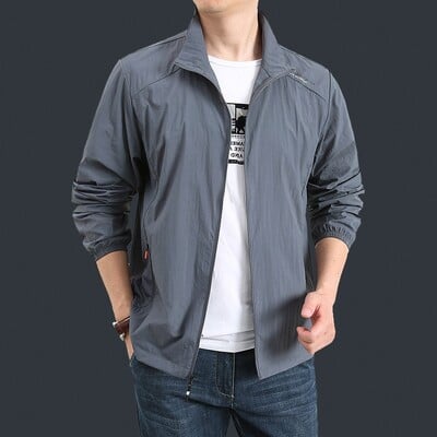 Suvised päikesekaitseriided meeste kerged ja lahedad mägironimisjope Ultraõhuke kalapüügi jahi kuiva nahaga tuulejope