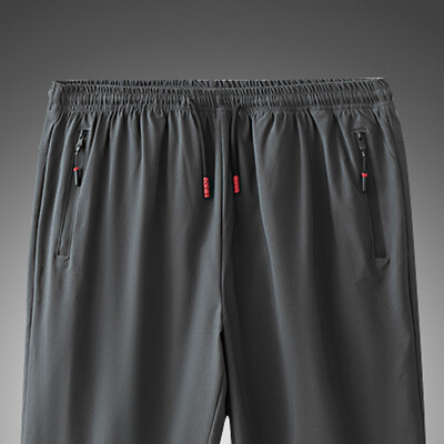 Vīriešu Lielās bikses 200KG plus izmērs 14XL 15XL brīvs, elastīgs Liels izmērs 66 60 62 Vasaras ikdienas Ledus zīda bikses Melnas Mājas atpūta