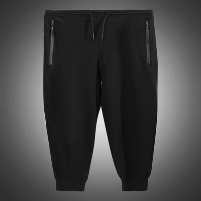 Vīriešu Lielās bikses 200KG plus izmērs 14XL 15XL brīvs, elastīgs Liels izmērs 66 60 62 Vasaras ikdienas Ledus zīda bikses Melnas Mājas atpūta