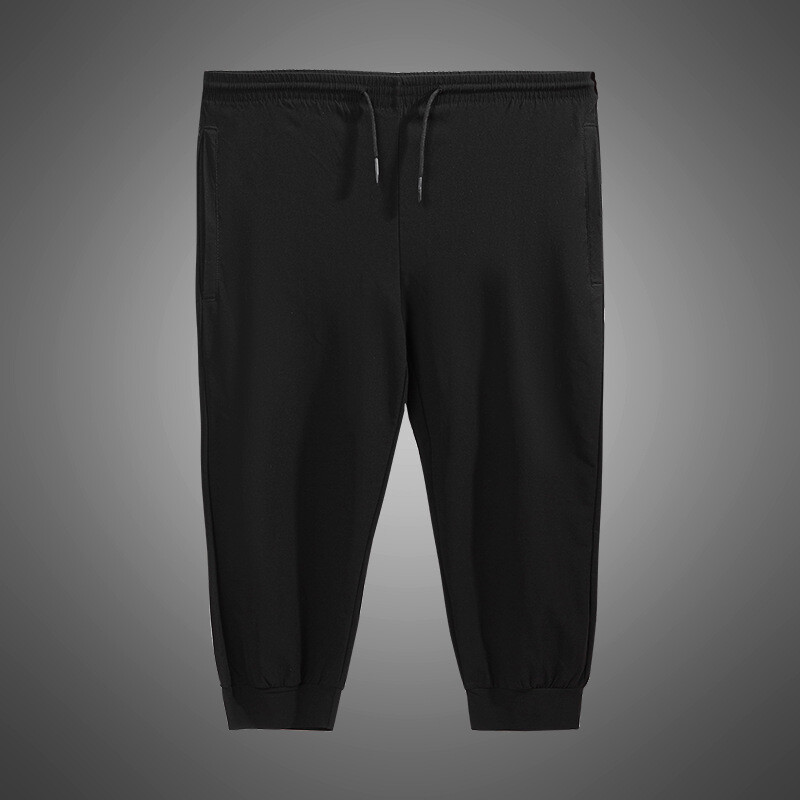 Vīriešu Lielās bikses 200KG plus izmērs 14XL 15XL brīvs, elastīgs Liels izmērs 66 60 62 Vasaras ikdienas Ledus zīda bikses Melnas Mājas atpūta