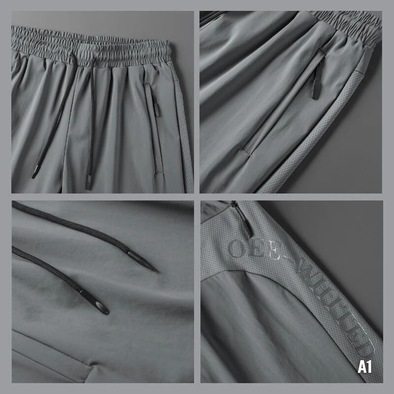 Vīriešu sporta bikses skriešanas bikses ar rāvējslēdzēju kabatām futbols treniņš skriešana sporta bikses fitnesa futbols legingi sporta bikses