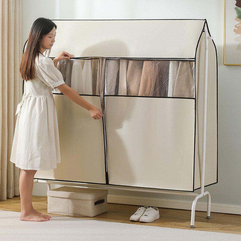 Īpaši lieli neaustie audumi, apģērbi, glabāšana, soma, drēbes, aizzīmogoti drēbju skapis, piekarināms putekļu pārsegs.