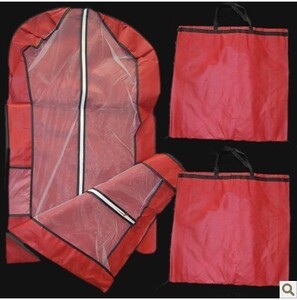 Ρούχα με ψηλό φορητό φερμουάρ Αποθήκευση αναπνεύσιμη τσάντα προστασίας από τη σκόνη Πτυσσόμενη τσάντα νυφικού με κάλυμμα σκόνης Τσάντες ένδυσης Μη υφαντό λογότυπο εκτύπωσης