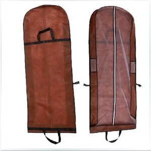 Ρούχα με ψηλό φορητό φερμουάρ Αποθήκευση αναπνεύσιμη τσάντα προστασίας από τη σκόνη Πτυσσόμενη τσάντα νυφικού με κάλυμμα σκόνης Τσάντες ένδυσης Μη υφαντό λογότυπο εκτύπωσης