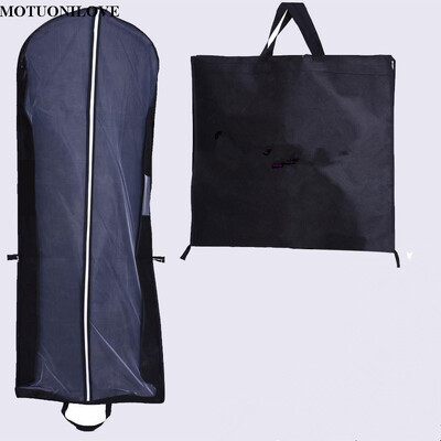 Ρούχα με ψηλό φορητό φερμουάρ Αποθήκευση αναπνεύσιμη τσάντα προστασίας από τη σκόνη Πτυσσόμενη τσάντα νυφικού με κάλυμμα σκόνης Τσάντες ένδυσης Μη υφαντό λογότυπο εκτύπωσης