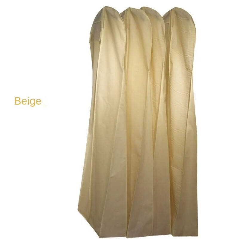 Liela kāzu kleita Putekļu pārsegs Rāvējslēdzējs Kleita Putekļu necaurlaidīgs Pārvalks Uzglabāšanas soma Salokāms Apģērbu Apģērbu Korpusa Aizsargs