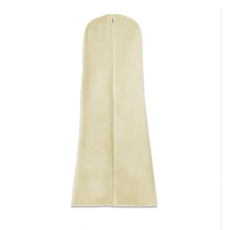 Liela kāzu kleita Putekļu pārsegs Rāvējslēdzējs Kleita Putekļu necaurlaidīgs Pārvalks Uzglabāšanas soma Salokāms Apģērbu Apģērbu Korpusa Aizsargs