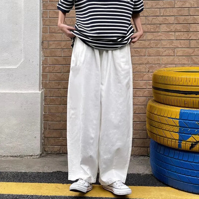 La modă Brand Ins High Street, pantaloni japonezi vintage cu picior drept, pantaloni largi, cu clopote, pantaloni casual pentru primăvară, toamnă