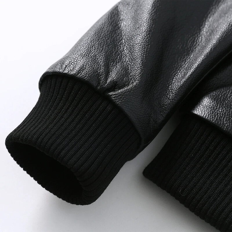 Jakna od prave kože Muška jakna od prave kože 100% goveđa koža Slim Fit Muški kaput Kožna odjeća Proljeće Jesen Azijska veličina 5XL M615