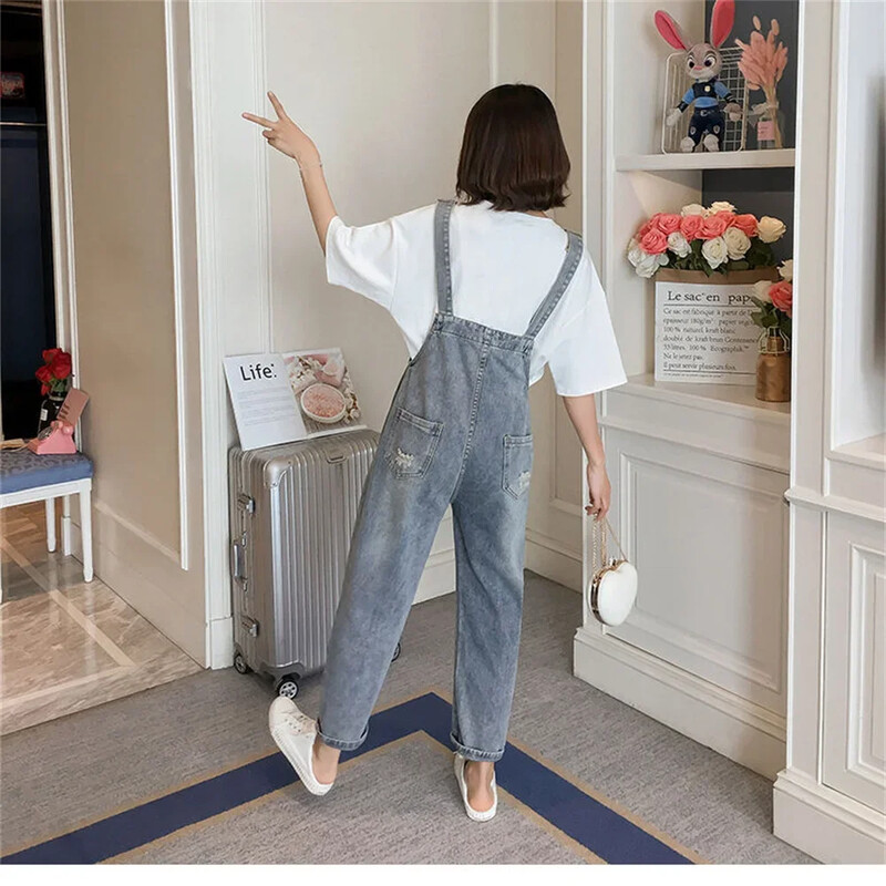 2024 Ανοιξιάτικη μόδα τζιν φόρμες εγκυμοσύνης Φαρδύ πόδι φαρδιά ίσια φόρμα Παντελόνι Ρούχα για έγκυες γυναίκες Τζιν εγκυμοσύνης