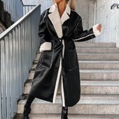 Reducere fierbinte paltoane pentru femei cu glugă, ocazional, jachetă din piele artificială solidă, haină cu guler răsturnat, jachetă izolată de iarnă pentru femei