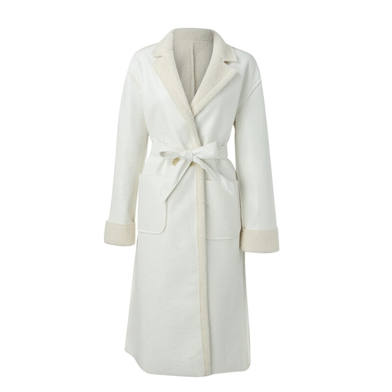 Reducere fierbinte paltoane pentru femei cu glugă, ocazional, jachetă din piele artificială solidă, haină cu guler răsturnat, jachetă izolată de iarnă pentru femei