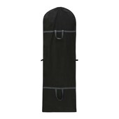 60 * 180cm Μαύρη τσάντα αποθήκευσης ρούχων για το σπίτι Παλτό Κοστούμια Κρεμαστές τσέπες Πτυσσόμενα κοστούμια Νυφικά Καλύμματα σκόνης -1 ΤΕΜ