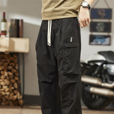 Brand Ležerne hlače Muške ljetne Cargo hlače s više džepova Y2k široke hlače Tanke hlače Planinarenje na otvorenom Vježbanje Ulična odjeća