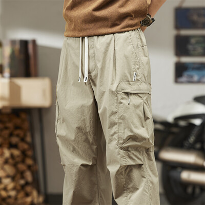 Brand Ležerne hlače Muške ljetne Cargo hlače s više džepova Y2k široke hlače Tanke hlače Planinarenje na otvorenom Vježbanje Ulična odjeća