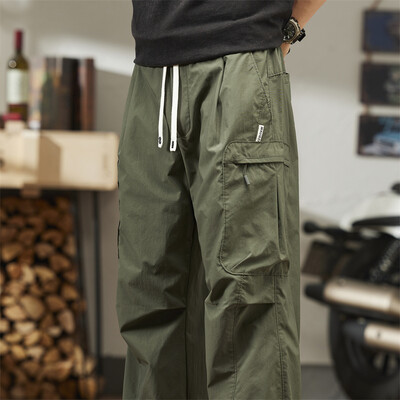 Brand Ležerne hlače Muške ljetne Cargo hlače s više džepova Y2k široke hlače Tanke hlače Planinarenje na otvorenom Vježbanje Ulična odjeća
