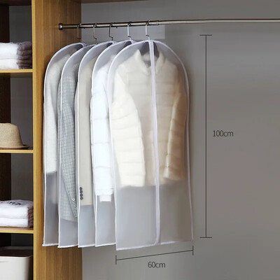 5 gab. Apģērbu aizsargpārvalks Apģērba putekļu necaurlaidīgs maisiņš ar rāvējslēdzēju, caurspīdīgs, ūdensizturīgs uzglabāšanas maisiņš, kostīms, mētelis, mazgājams atkārtoti lietojams