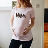 Skandináv szivárvány mama Nyomtatott terhes póló Kismama rövid ujjú póló Terhességi póló Új anya pólók Ruhák