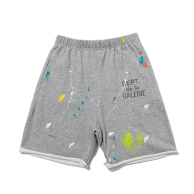 Moderne ležerne kratke hlače u europskom američkom stilu za muškarce, dječake, ljetne široke kroje, dizajn s grafitima s bojama