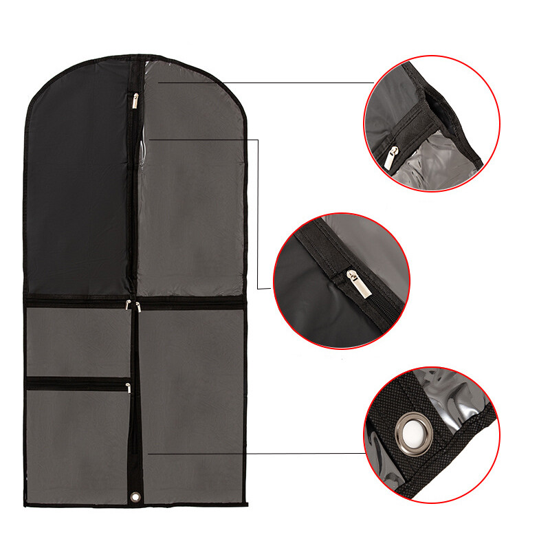 Elpojošas neausta auduma deju apģērbu somas dejotājiem ar kabatām Rozā purpursarkana melna bērnu deju konkursa pakarināmās drēbes