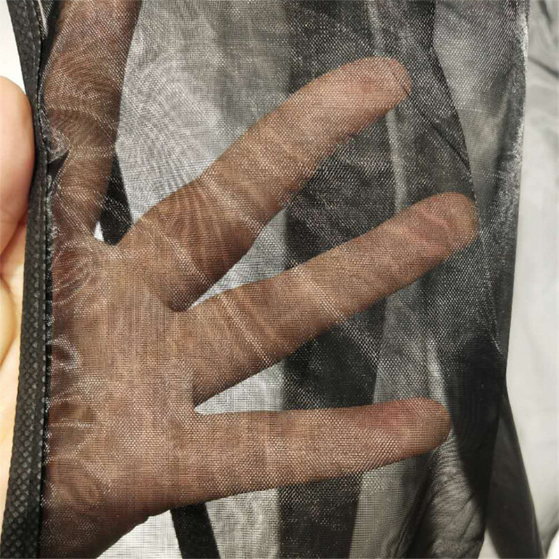 Mētelis putekļu aizsargs ar rāvējslēdzēju, melns augsta blīvuma dzija, caurspīdīga kažokādas apģērbiem, kostīmiem apģērba glabāšanai