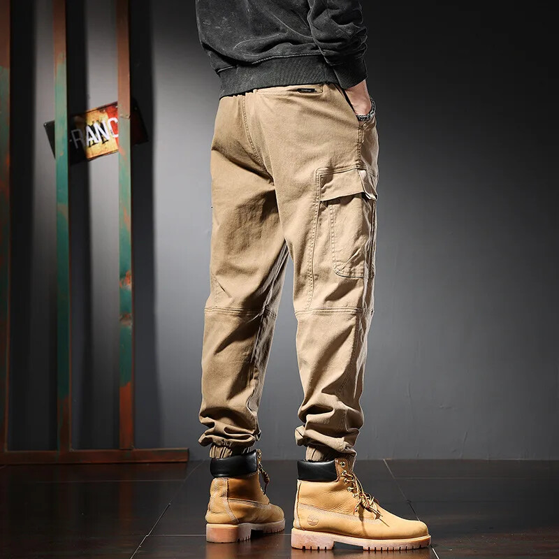 Pavasara jaunas Harlem darba bikses vīriešu liela izmēra tendence brīvi pieguļoši legingi korejiešu versija sporta bikses 7XL 8XL kravas bikses vīriešiem