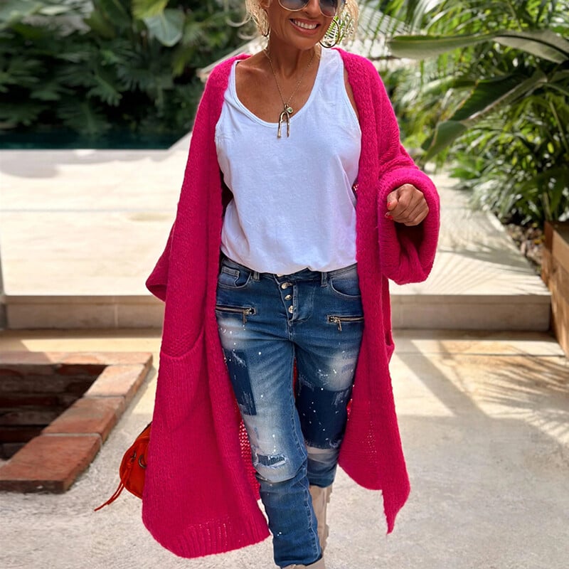 Armas LOVE & PEACE kirjatrükiga pikk sviiter kardigan naiste sügisene V-kaelusega kootud top jakk Talvine pikkade varrukatega avar mantel