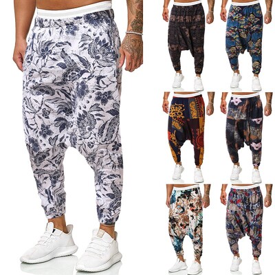 Pantaloni harem largi pentru bărbați, hip-hop, femei, pantaloni largi, pentru bărbați, ocazional, pantaloni lungi vintage, pantaloni pentru bărbați