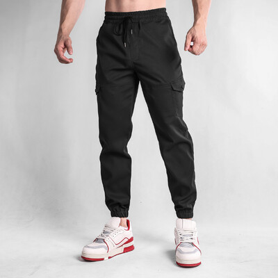 Sport bărbați Pantaloni cargo casual Jogger Sală de fitness Pantaloni cu buzunar mare Moda Culturism Alergare Antrenament Pantaloni de sport Pantaloni de sport