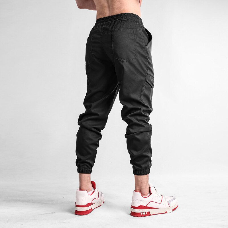 Férfi sportok alkalmi tehernadrágok kocogó edzőterem fitnesz nagy zsebes nadrágok divat testépítés, futás, edzés, melegítőnadrág futónadrág